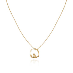 Goldtone Herringbone Chain Long Necklace