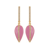 Gold Tone Drop Earrings
