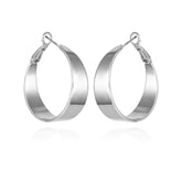 Band Thick Hoop Earrings