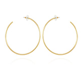 Large Open Hoop Earrings
