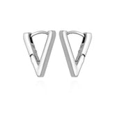 V-Hinge Huggie Earrings