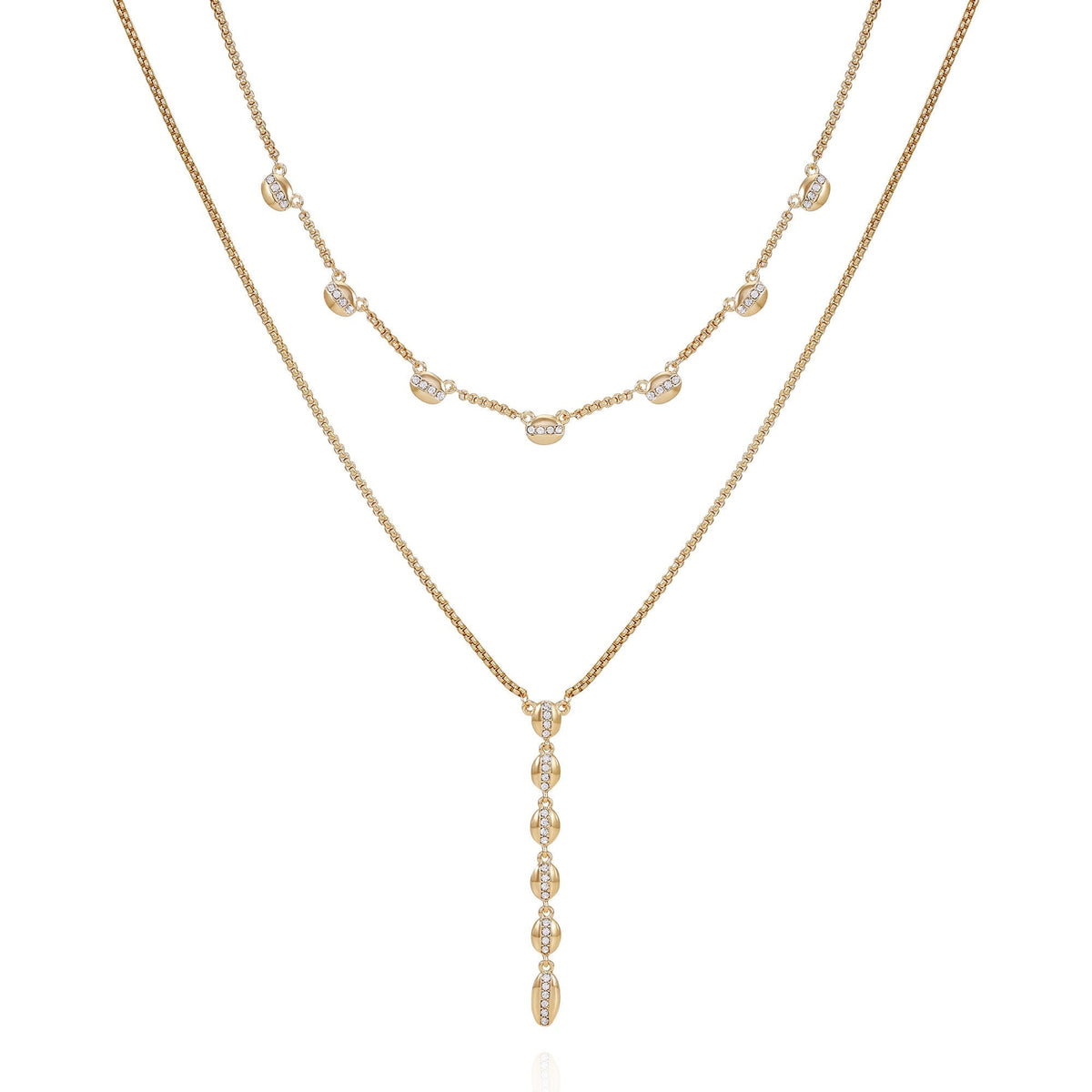 Crystal Layered Necklace