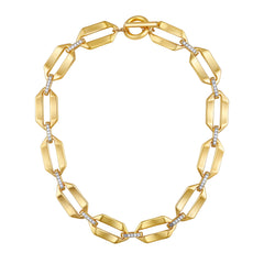 Statement Goldtone Link Necklace