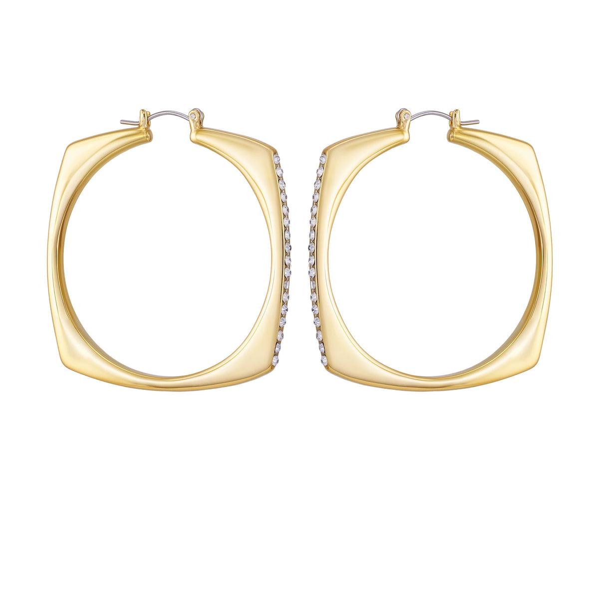 Large Square Hoop Earrings