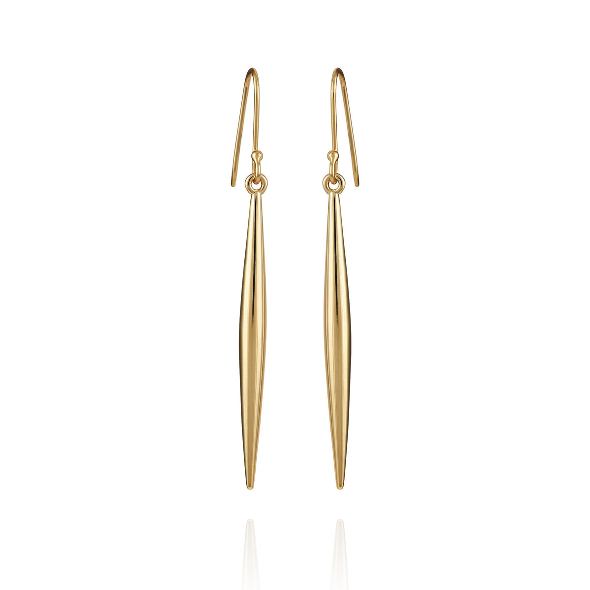 Linear Spear Drop Earrings