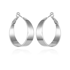 Band Thick Hoop Earrings