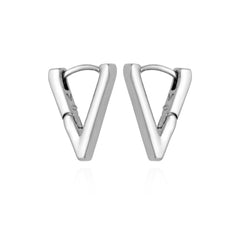 V-Hinge Huggie Earrings
